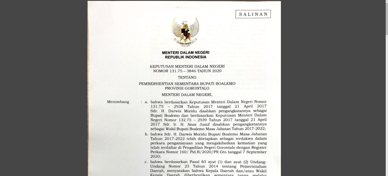 Bupati Boalemo